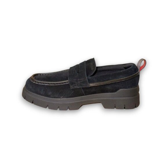 HUGO Ryan Moccasin Men\'s Black Leather Loafer US 9 (UK 8 EU 42) MSRP $270 main image 4
